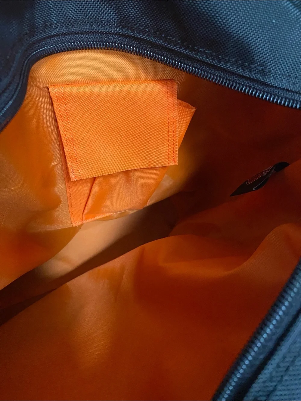 Harley-Davidson Black Tote with Orange and Cream Stripe and Logo Patch - Picture 10 of 11